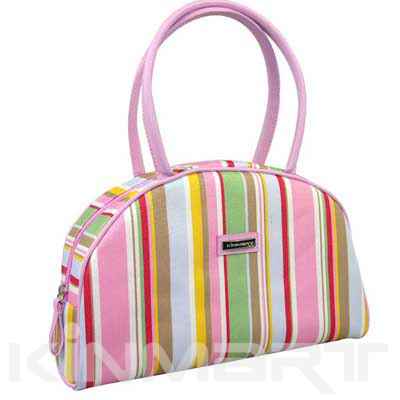 Handbag with Stripe Pattern